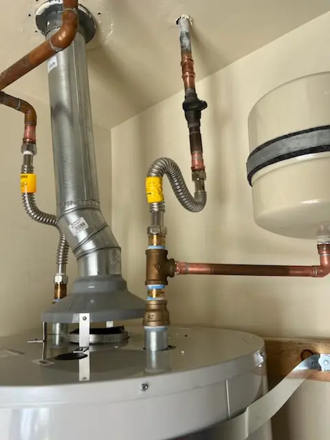 Water heater installation and plumbing repair in Clay